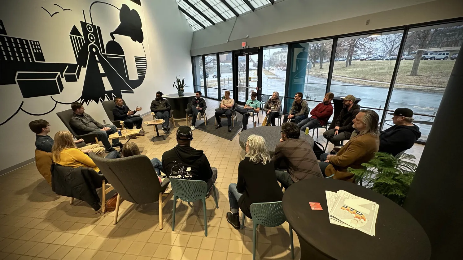 Alex Myers speaking to a group — real AI guidance in practice